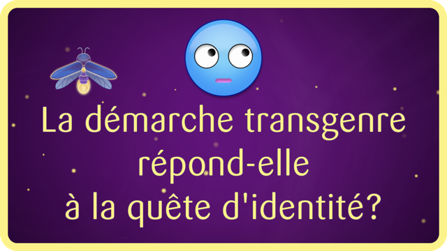 La démarche transgenre répond-elle à la quête d'identité? Nous ne sommes ni notre corps physique, ni ce que les matrices culturelles et familiales nous dictent depuis la naissance