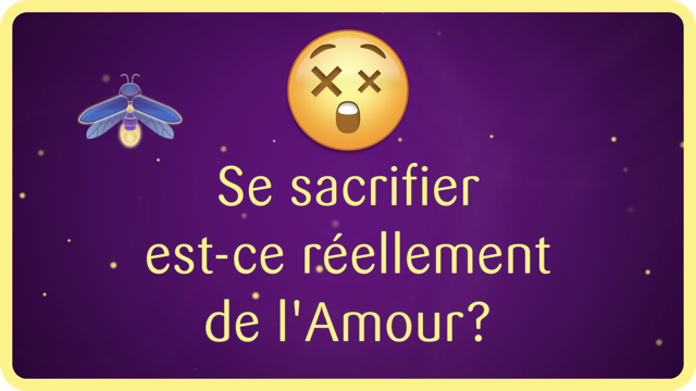 Se sacrifier est-ce réellement de l'Amour? La croyance que se sacrifier est un acte d'Amour a pour socle la doctrine de la religion judéo-chrétienne.
