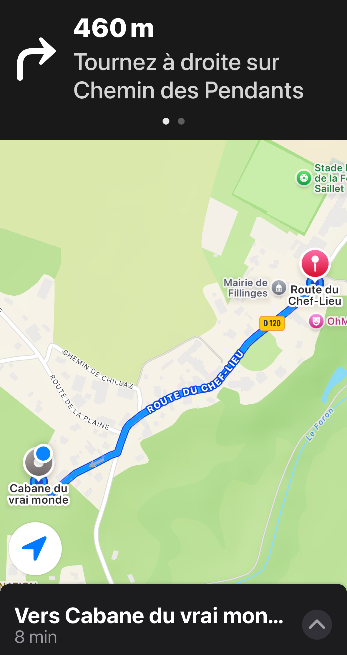 Accès Cabane du Vrai Monde Fillinges carte Accès Cabane du Vrai Monde Fillinges carte